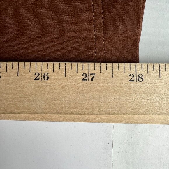 Betabrand Dress Pants Women's 35x28* 7 Pocket Straight Brown Stretch Yoga Tag XL - Picture 12 of 16